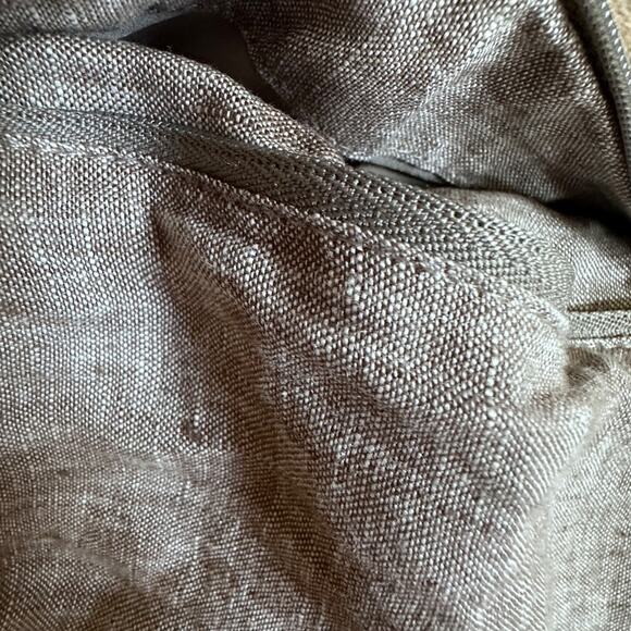 Athleta Retreat Linen High Rise Ankle Pant, Pyrite, Size Medium - Picture 9 of 9